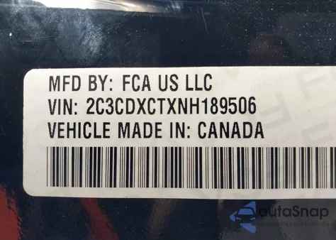 2022 Dodge Charger R/T z USA, uszkodzony, nr VIN 2C3CDXCTXNH189506